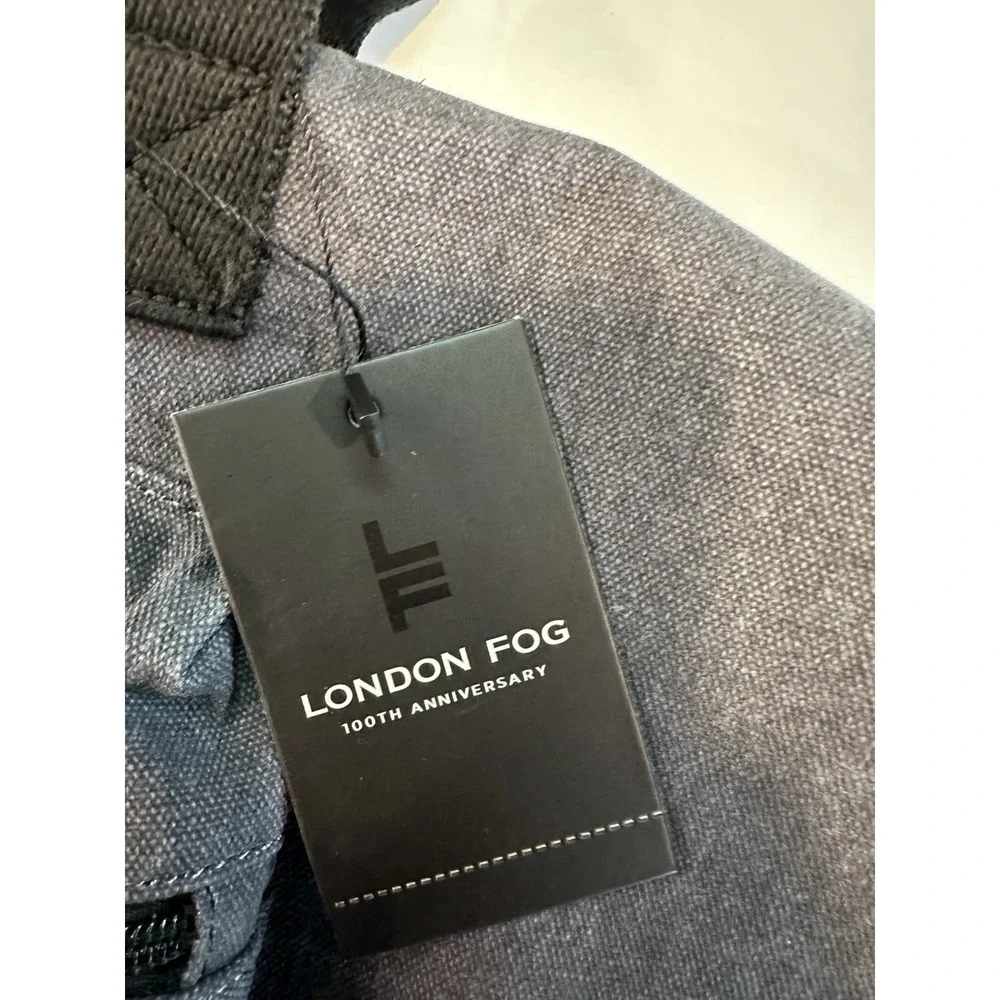 NEW London Fog Collection Gray 100th Anniversary Canvas Duffel Bag NWT